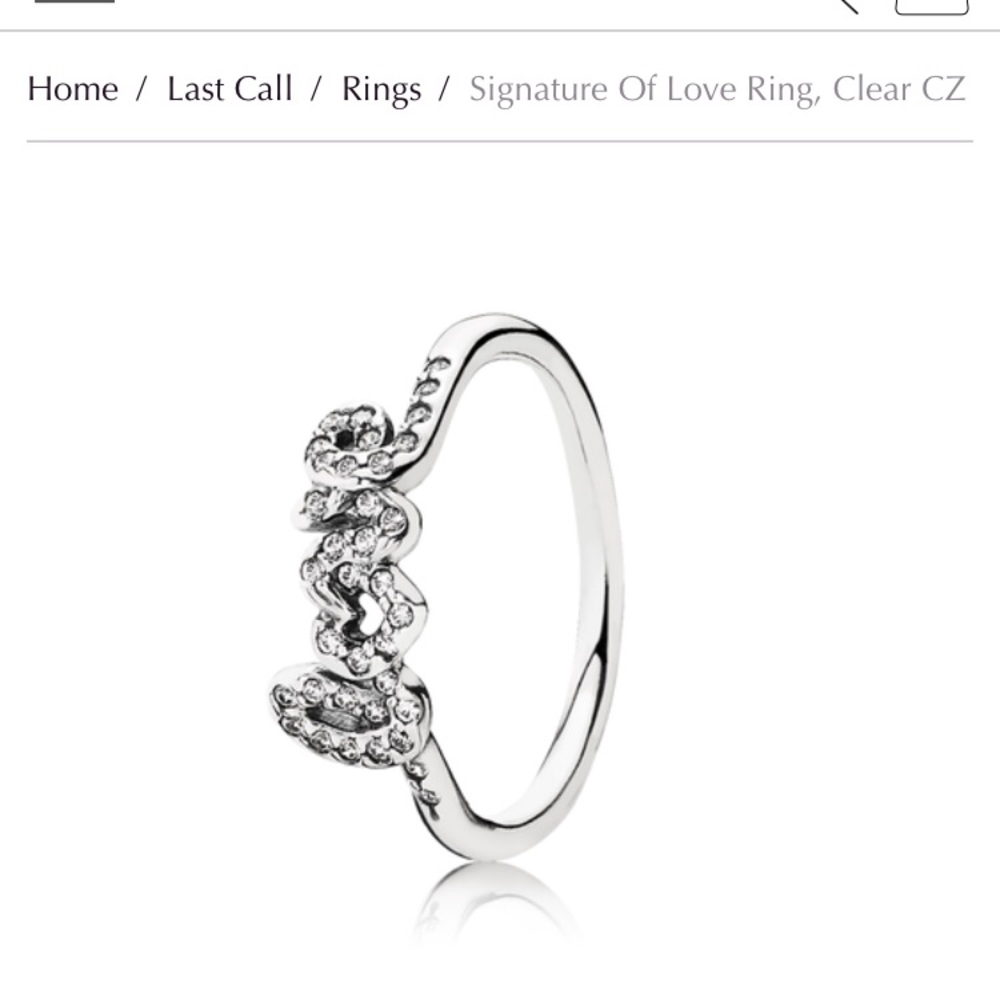 Pandora Signature of Love Ring